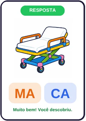 Verso da carta: MACA