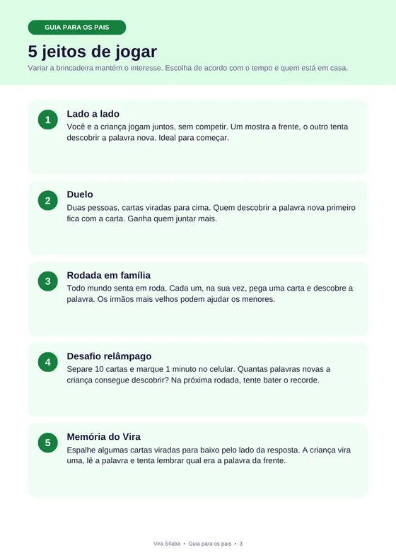 Guia: 5 jeitos de jogar